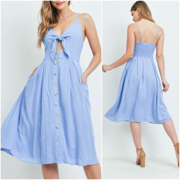 Trend Setter Diva Boutique Dresses & Skirts - Girly & Flirty Little Blue Dress